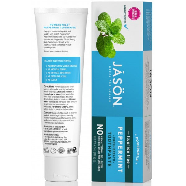 Powersmile Pappermint Fresh Breath Toothpaste Fluoride Free