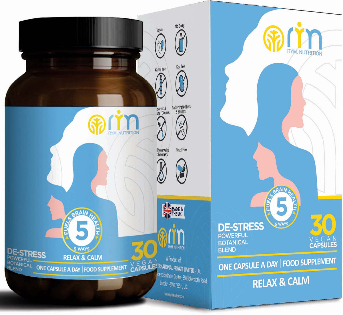 De-Stress Relax & Calm 30 Capsules
